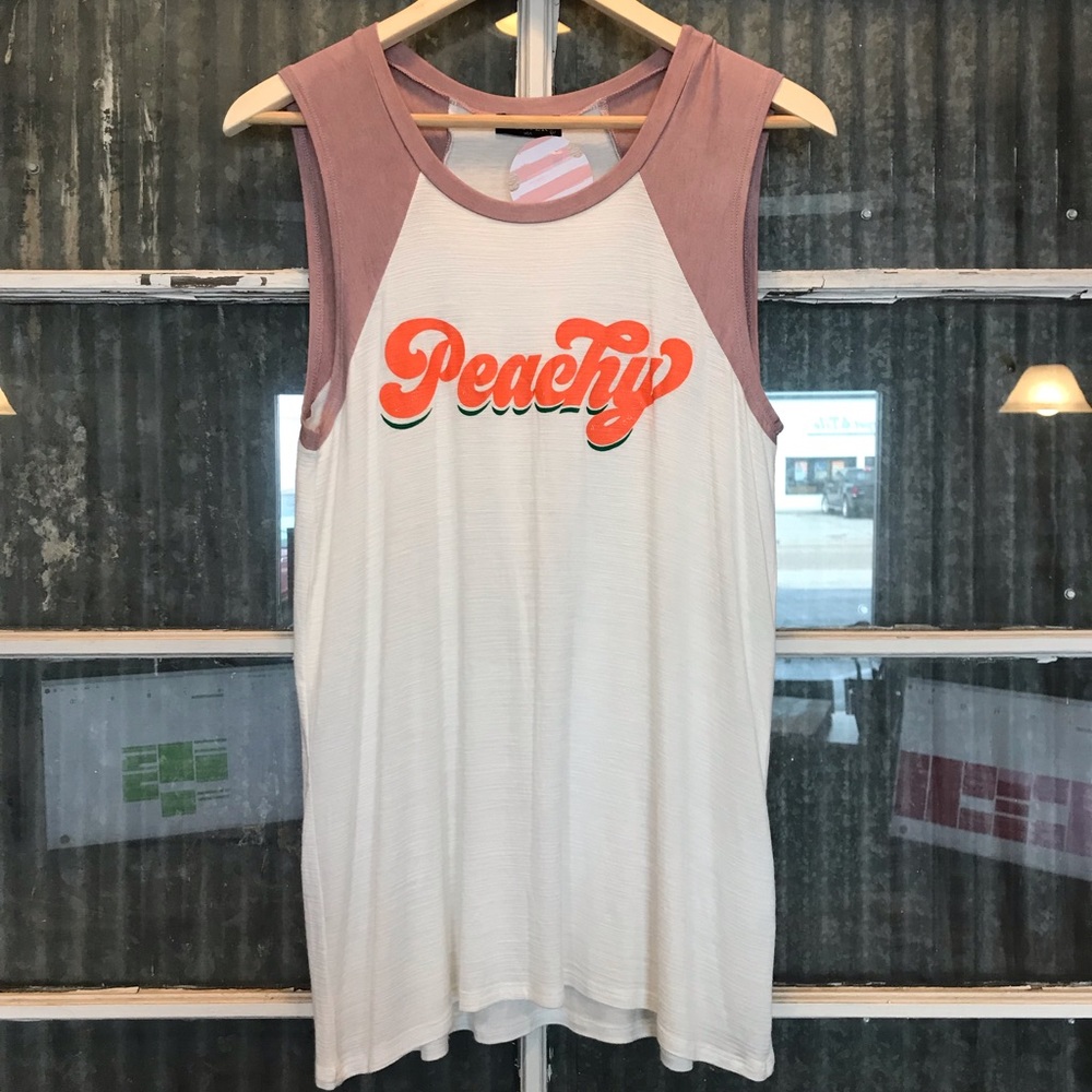 Peachy muscle tank